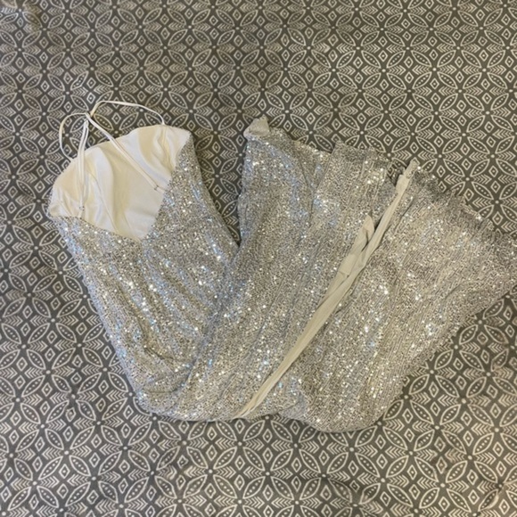 Hello Molly White Sequin Formal Dress - Picture 2 of 5